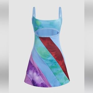 13 going on 30 Multicolor Cut-out Dress